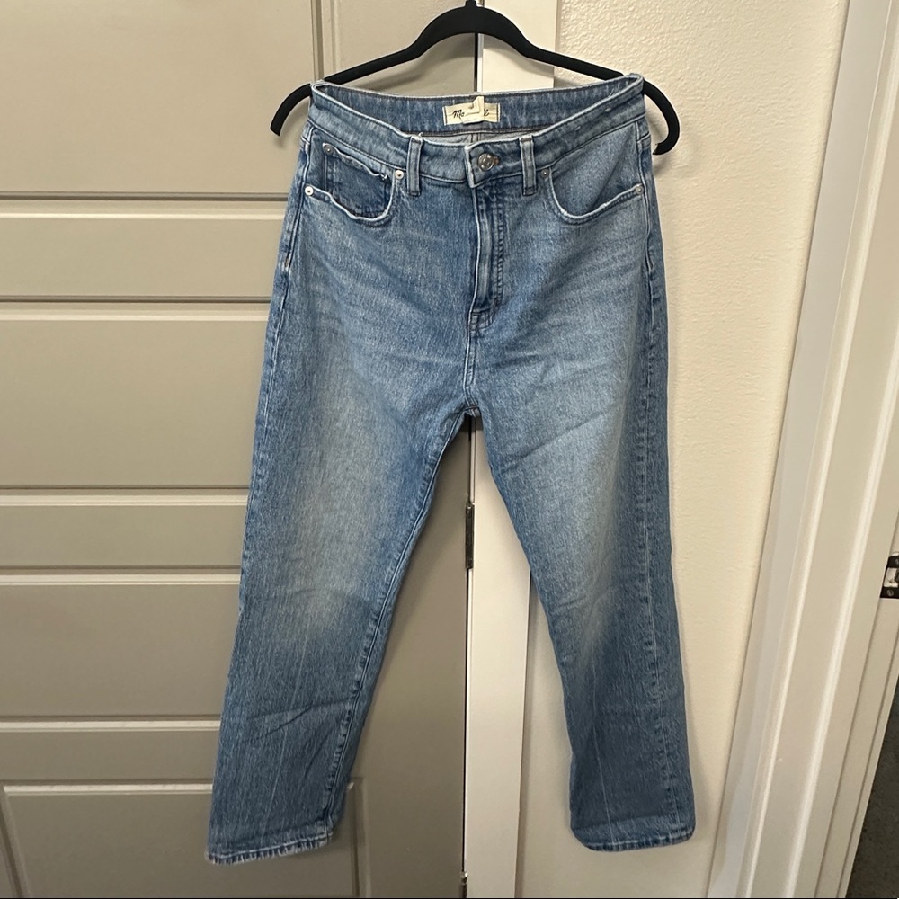 Madewell Medium Wash Curvy ‘90s Straight Denim Jeans Size 28